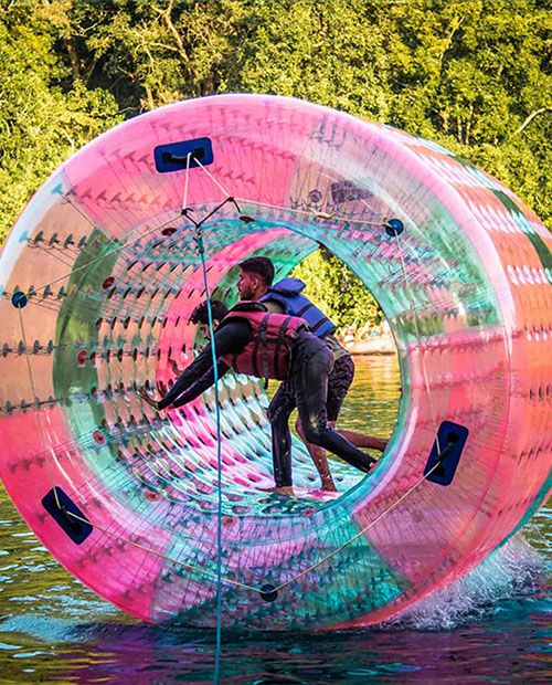 Zorbing in dandeli